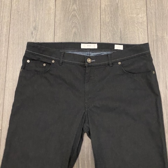 Brax Cooper Fancy Black Cotton Pants Size 40 - Picture 4 of 12